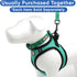 Pawtitas Dog Vest Harness, Breathable Air Mesh, All Weather Vest for Large Dogs with Quick-Release Buckle - Teal