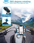 Whale Fall 360° Rotatable Bike Phone Holder, Waterproof Bike Phone Mount for Handlebar Bag, Accessories for Phones