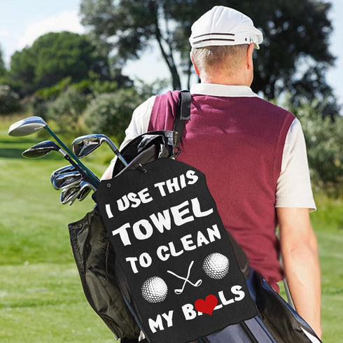 Golf Gifts for Men - Funny Golf Towel for Dad, Husband, Golf Fan, Perfect for Father's Day Gifts