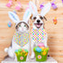 QIRUIMI 2 Pack Set Easter Dog Bandana, Adjustable Holiday Party Pets Rabbit Easter Egg Bandana Triangle Bibs Dog Cat