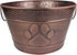 Metal Indestructible Dog Toy Bin - Farmhouse Organizer Storage Basket for Pet Toys, Blankets, Leashes, Lead-Free Copper