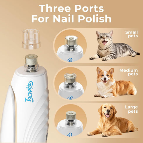 Taruphic 2-in-1 Trimmers 2 Dog Nail Clippers & Dog Nail for Small Medium Large Dogs Cats Pets with Spash Guard, Nail