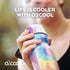 O2COOL Mist 'N Sip Misting Water Bottle, 2-in-1 Mist And Sip Function, 20 oz (Soccer)