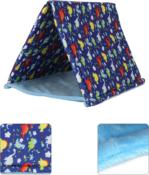 Zerodis Reptile Tent Bed, Soft Warm Washable Sleeping Tent with Cute Pattern, Suitable for Pets 30x27x26cm
