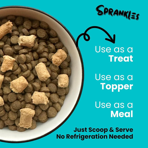 Freeze Dried Dog Food for Small & Large Breeds, 16 Oz Beef Dog Food Toppers, Grain Free & All Natural