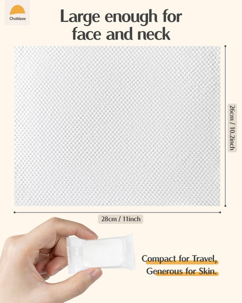 28 Disposable Compressed Towels, Extra Thick Portable Travel Wash Cloth Tablets, Individually Wrapped Face Towels