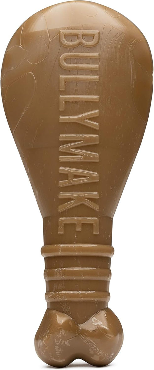 BULLYMAKE Nylon Turkey Leg Chew Toy for Dogs, Durable Toy for Aggressive Chewers, Made in USA