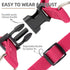 PUPTECK No Pull Dog Harness, Soft Adjustable Basic Nylon Step in Puppy Vest for Outdoor Walking, Deep Pink