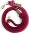 Red Ombre Pink Handmade Rope Leashes for Dogs, Cute Braided Cotton Rope Leash for Small Dogs, 5FT