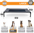 K&H Pet Products Elevated Dog Cot for Large Dogs, Outdoor Cooling Bed, Washable Portable Dog Cot, Heavy Duty Metal