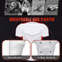 Padded Football Shirt with Chest Rib Protector and 6-Pads for Protective Gear