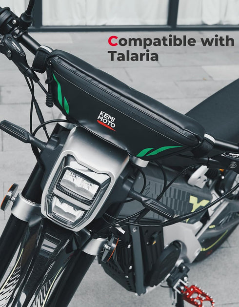 KEMIMOTO Universal Motorcycle Handlebar Bag, Waterproof Front Storage Bag for Sur-Ron Light Bee X, S X160 X260, Talaria