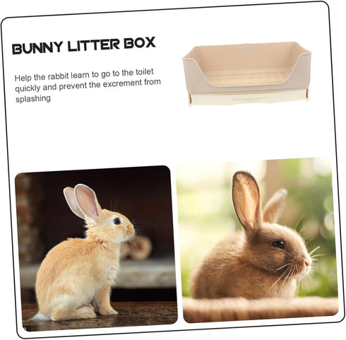 Bunny Potty Trainer Durable Animal Toilet with Large Mesh Design for Easy pet Litter Tray for Rabbits Guinea Pigs