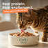 3oz (Pack 12) Optimeal Wet Cat Food Grain Free - Salmon & Tuna Tender Morsels, High Protein Premium Nutrition Made