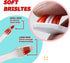 (Pack 4(Red)) Pet Toothbrush for Dogs, Cats with Soft Bristles - Easy Teeth Cleaning & Dental Care, Non Slip Dual Head