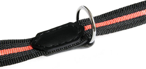 Alvalley Reflective Anti-Slip Multi Use Snap Hands Free Dog Training Leash, Black, 6.5 ft Long, Durable Nylon