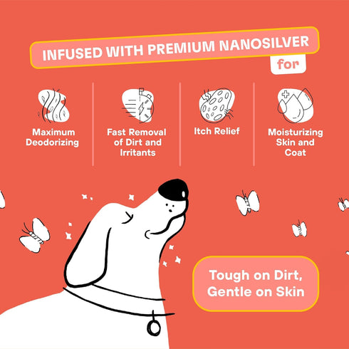 ZOOP XL Pet Wipes for Dogs & Cats – Thick Bath Wipes for Cleaning, Deodorizing, Conditioning, 10 Count