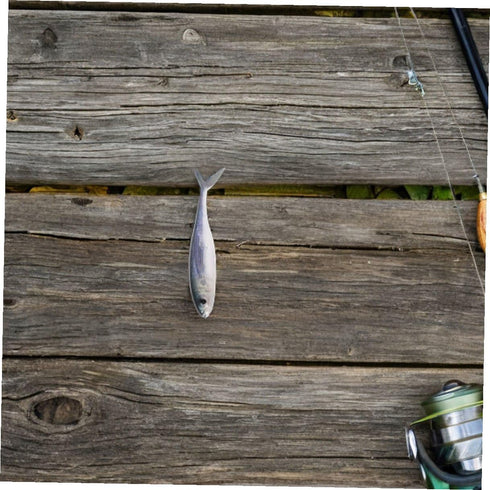 3D OUNONA Soft Bionic Fishing Lures Pair Lifelike Sinking Soft Plastic Baits for Sea Fishing Tuna Attractive Fake Bait