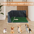 Dog Pee Pad Holder with High Walls, Portable Dog Litter Box for Inside Potty, Splash-Proof Pee Shield Pad Holder Tray