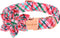 Unique Style Paws Dog Collar with Flower, Pink & Green Plaid, Best Gifts for Small Medium Large Dogs - XL