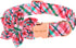 Unique Style Paws Dog Collar with Flower, Pink & Green Plaid, Best Gifts for Small Medium Large Dogs - XL