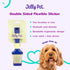 Double Sided Dog Slicker Brush, Longer Pins, Flexible Head, Fine/Coarse Sides, Removes Unwanted Tangles, Small, Purple