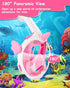 Snorkel Mask for Kids, Full Face Unicorn Snorkeling Gear with 180° Panoramic View