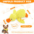 2026 9.8"x8.6"(S) Calming Duck Toy for Dogs, New Interactive Crinkle Toy with Quack Sound for Dogs Teeth, Soft Stuffed