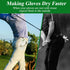 Golf Glove Holder - Stainless Steel Hook with Storage Bag, Portable Accessory for Men and Women, Golfer Gift
