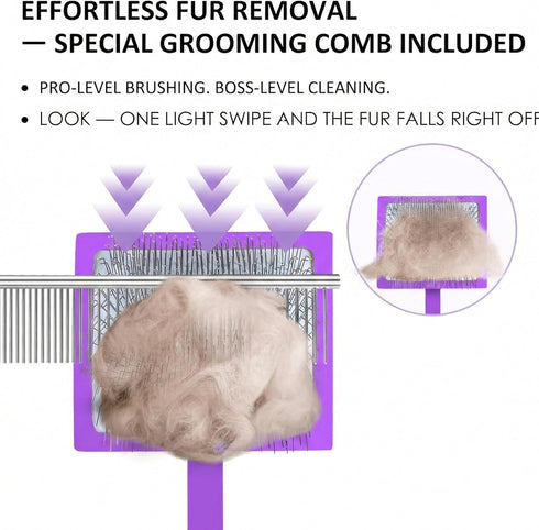 COZYGIFT 3 Slicker Brush for Dogs, Large Long Pin Dog Grooming Brush for Doodles Goldendoodles Poodles Labradoodle
