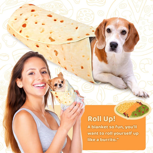 31.5" Large Cat Grooming Wrap for Cutting Nails, Self-Stick Dog Cat Burrito Wrap with Nail Clippers Kit, Soft Tortilla