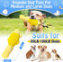 Dog Toys for Aggressive Chewers, Tough Large Squeaky Dog Toys for All Breed Sizes (Yellow)