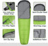VILLEY Mummy Sleeping Bag, Lightweight Backpacking for Adults & Kids, Camping Hiking Equipment for 3-4 Seasons