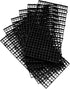 ALEGI Plastic Egg Crate Aquarium Fish Tank Divider, 6pcs Black Filter Bottom Tray