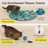 3 Interactive Cat Toys, Play Mat with Automatic Motion Balls, LED Lights, Bird Chirping Sound, Speed Levels, Indoor