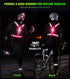 LED Reflective Vest Running Gear Set, USB Rechargeable Light Up Vest for Night Walking, Waterproof Phone Bag & Armband