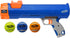 Nerf Dog 12in Blaster without Ball Clip - 3 Squeak Tennis Balls, Opaque Blue/Orange/Gray, Orange, Blue, Green