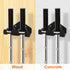 Vertical Barbell Mount Rack, Olympic Barbell Hanger, Double Barbell Holder Wall Mount, Space Saving Garage Gym