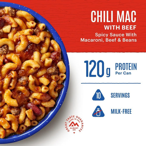 Mountain House Chili Mac with Beef - Freeze Dried Survival & Emergency Food #10 Can
