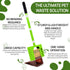 Dispoz-A-Scoop 4-in-1 24" 8 Revolutionary Dog Poop Scooper, Handle & Refill Bags - Fast, Easy, Clean with Disposable