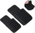 Youth Soccer Shin Guard Straps - 4 PCS Adjustable Elastic Shin Straps for Kicking, Running, Cycling, Black and White