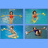 loyliawa Water Weights for Pool Exercise Dumbbells Water Aerobics Equipment Mancuerna Non-Slip Solid Colorfast Water