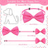 200 Pieces Adjustable Dog Bow Ties with Collar, 19 Colors, Pet Grooming Accessories for Medium Little Dogs