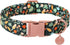 Daisy Fall Cotton Dog Collar with Metal Buckle, Autumn Gift Collar for Small Medium Large Dogs, Cute Durable