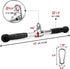 Yes4All Double D Row Handle Cable Attachment for Weight Workout, LAT Pull Down V Bar, 880LBS Capacity, Home Gym