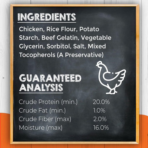 Canine Naturals IrresistiBONES, Long Lasting Chicken Chew, Made from USA Raised Chicken, 3 Pack