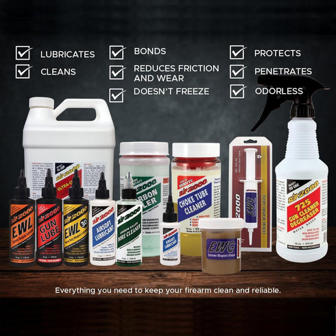 2000 Pack, 1 Slip Airsoft Lubricant System, Includes Lubricant, Gel, and Gearbox Grease, Combo ounce each