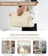 Soft-Sided Dog Carrier for Small Dogs and Cats, Collapsible Cotton Bag with Large Pockets (Beige, 13.6" L x 6.5" W x