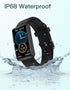 HUAKUA Fitness Tracker, No Bluetooth or APP Needed, IP68 Waterproof Fitness Watch for Men Women Parents
