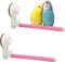 2Pcs Suction Cup Bird Perch, Wooden Parrot Window/Mirror/Car/Travel/Shower Perches for Small and Medium Birds (Pink)